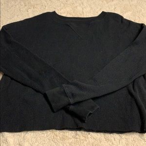 A&F black thermal long sleeve